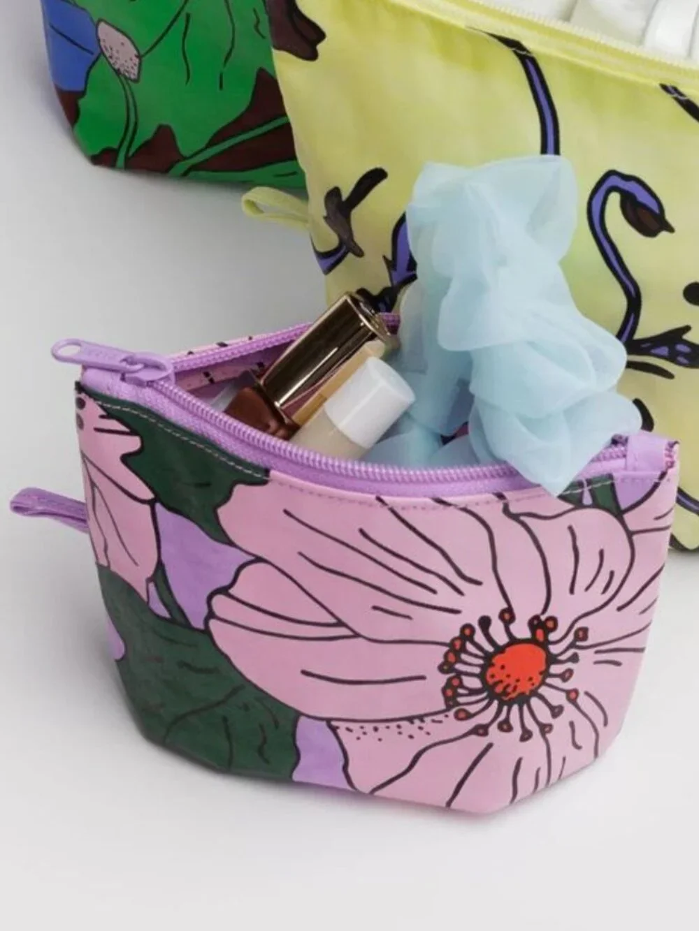 NWOT Baggu Go Pouch Small - Pink Poppy